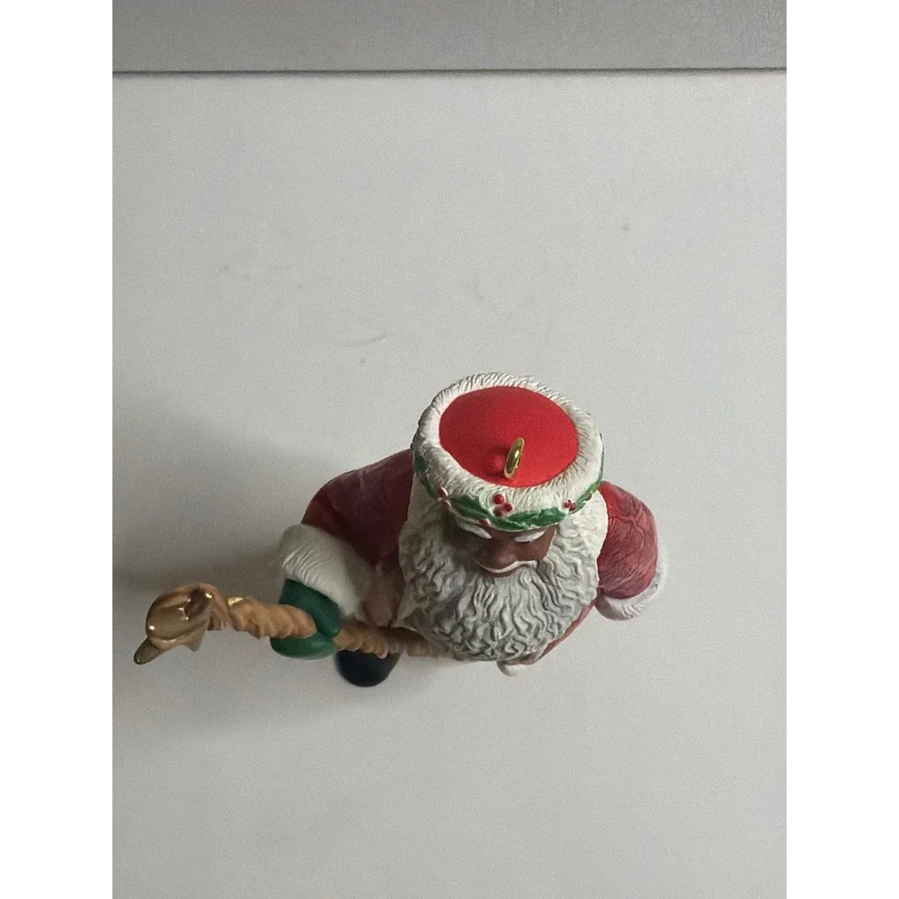 Hallmark Keepsake Joyful Santa Ornament 1999 Robert Chad African American QX6949